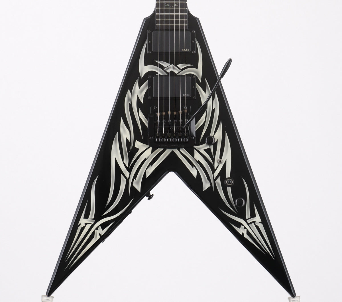[SN P08070843] USED B.C.Rich / Kerry King Signature V KKSVGT Black w/White Tribal Graphic [3.80kg] BC Rich Kerry King [08]