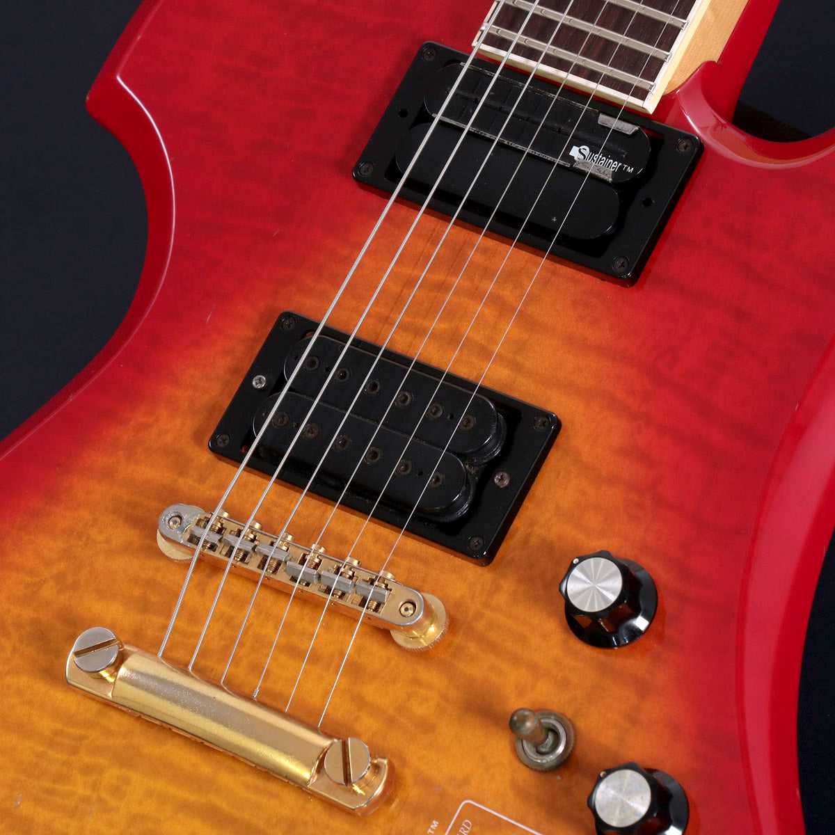 USED Burny / MG-130S hide Signature Model Cherry Sunburst [2.94kg] Fernandez Burny Hide Model [08]