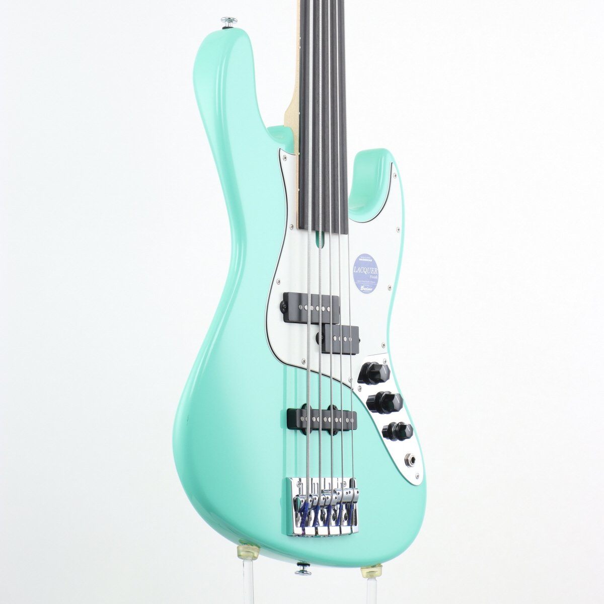 [SN 12867] USED Momose / MJ Five-1 STD Fretless Surf Green [11]