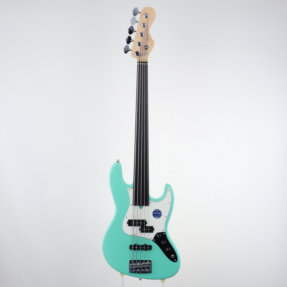 [SN 12867] USED Momose / MJ Five-1 STD Fretless Surf Green [11]