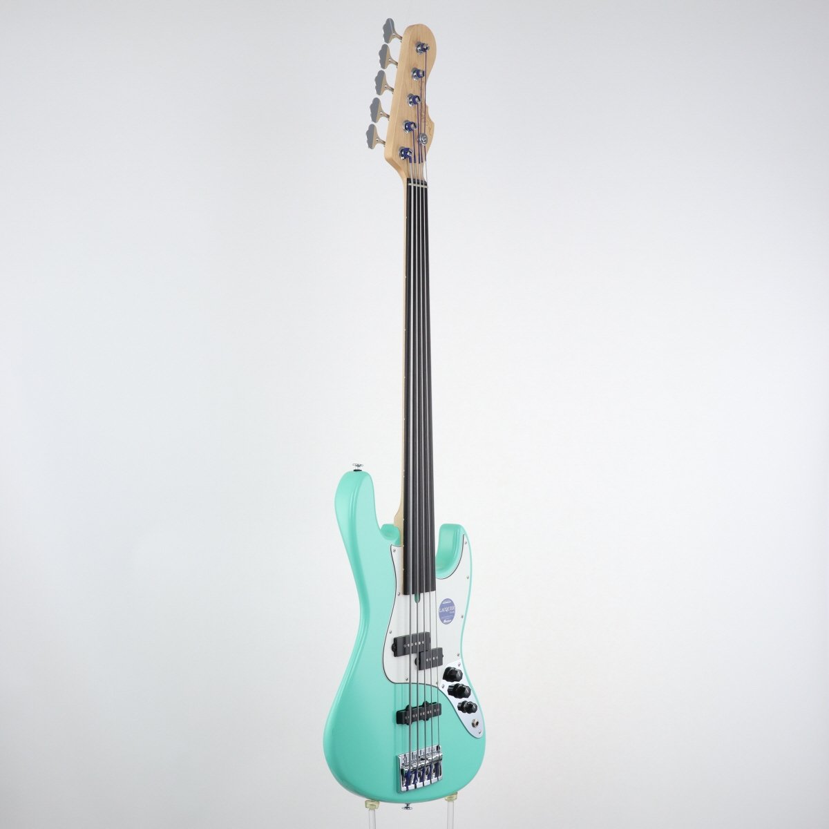 [SN 12867] USED Momose / MJ Five-1 STD Fretless Surf Green [11]