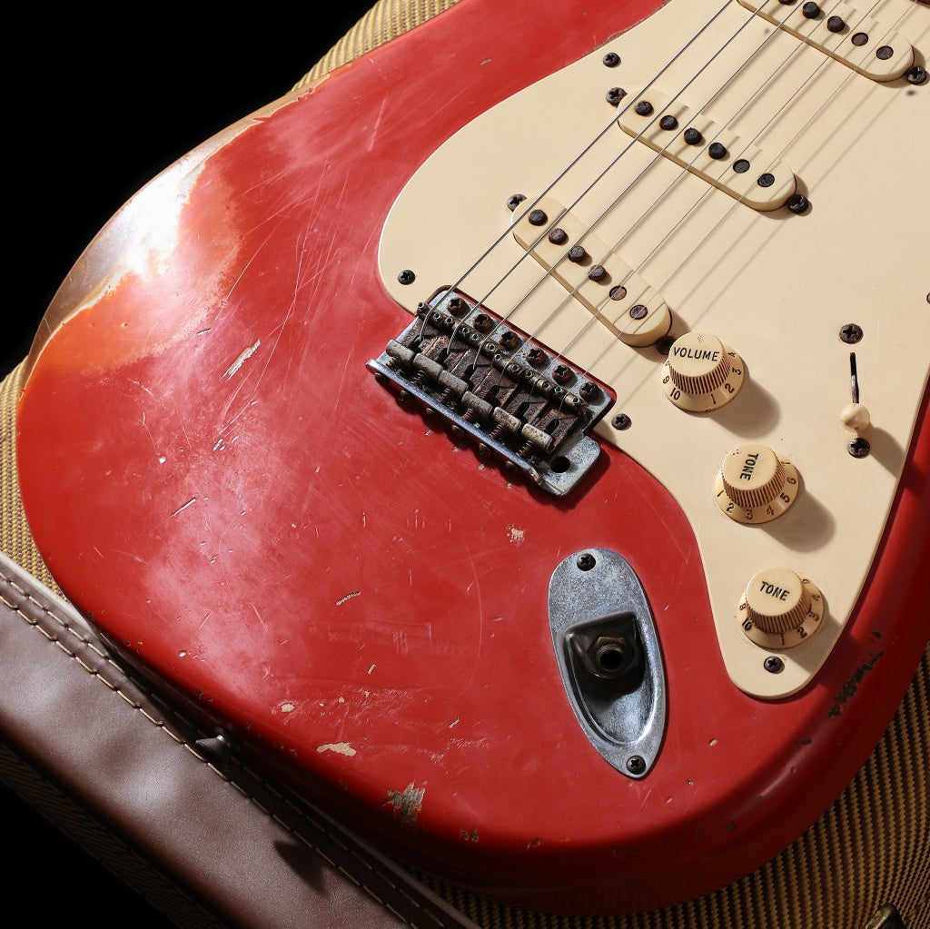[SN JC1516] USED FENDER CUSTOM SHOP / Master Built Series 1957 Stratocaster Relic Fiesta Red By Jhon Cruz [03]
