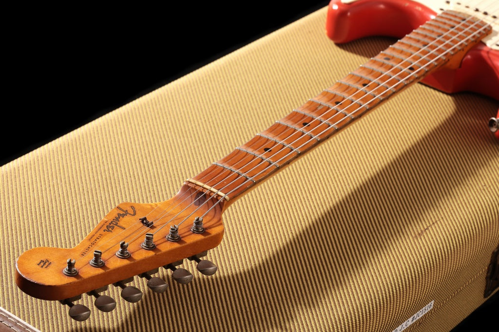 [SN JC1516] USED FENDER CUSTOM SHOP / Master Built Series 1957 Stratocaster Relic Fiesta Red By Jhon Cruz [03]