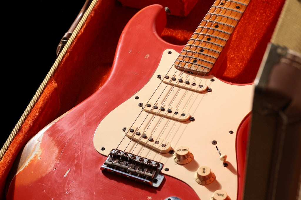 [SN JC1516] USED FENDER CUSTOM SHOP / Master Built Series 1957 Stratocaster Relic Fiesta Red By Jhon Cruz [03]
