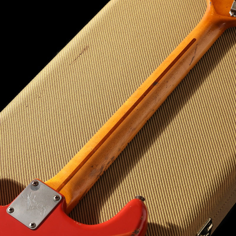 [SN JC1516] USED FENDER CUSTOM SHOP / Master Built Series 1957 Stratocaster Relic Fiesta Red By Jhon Cruz [03]