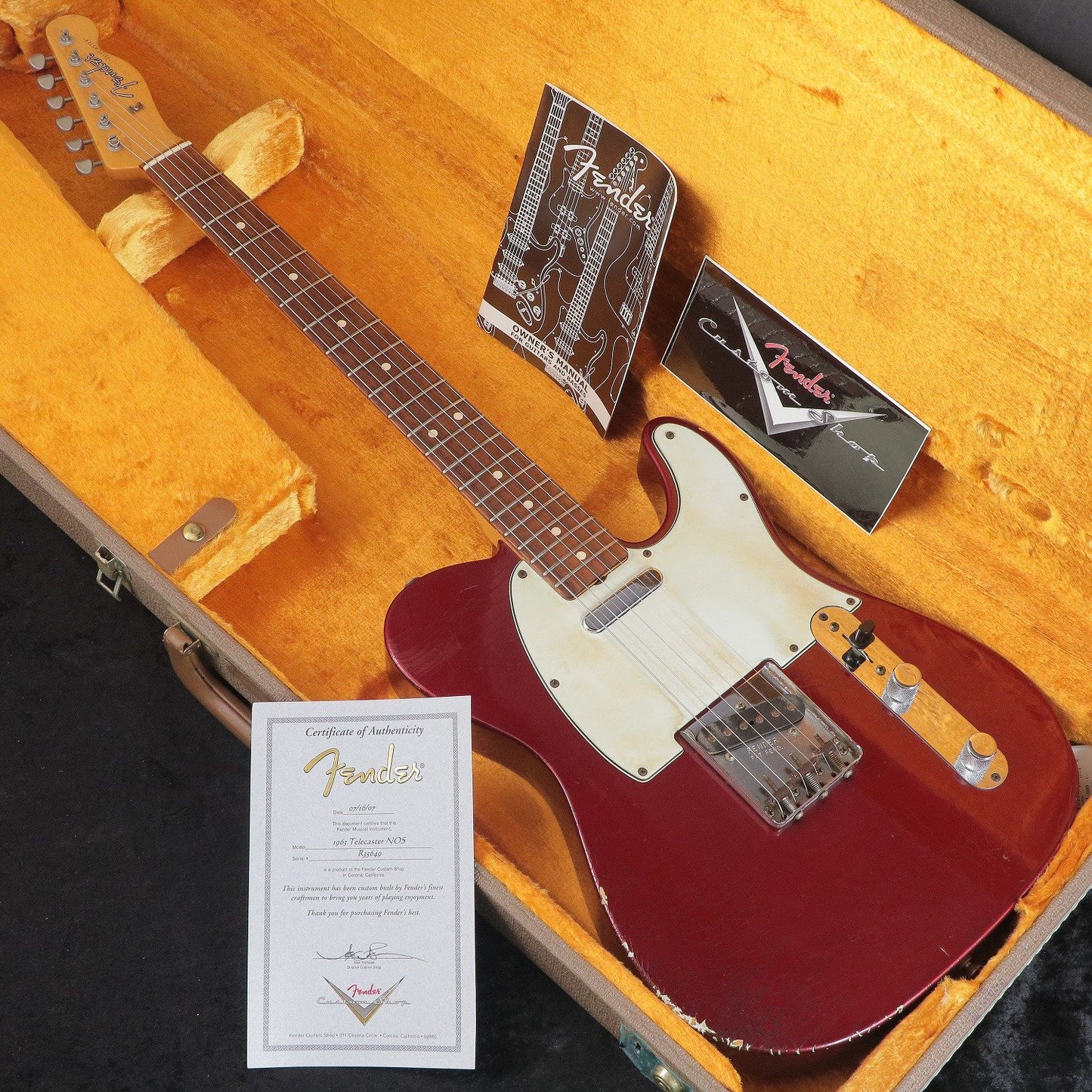 [SN R35649] USED Fender Custom Shop / 1963 Telecaster NOS Candy Apple Red [03]