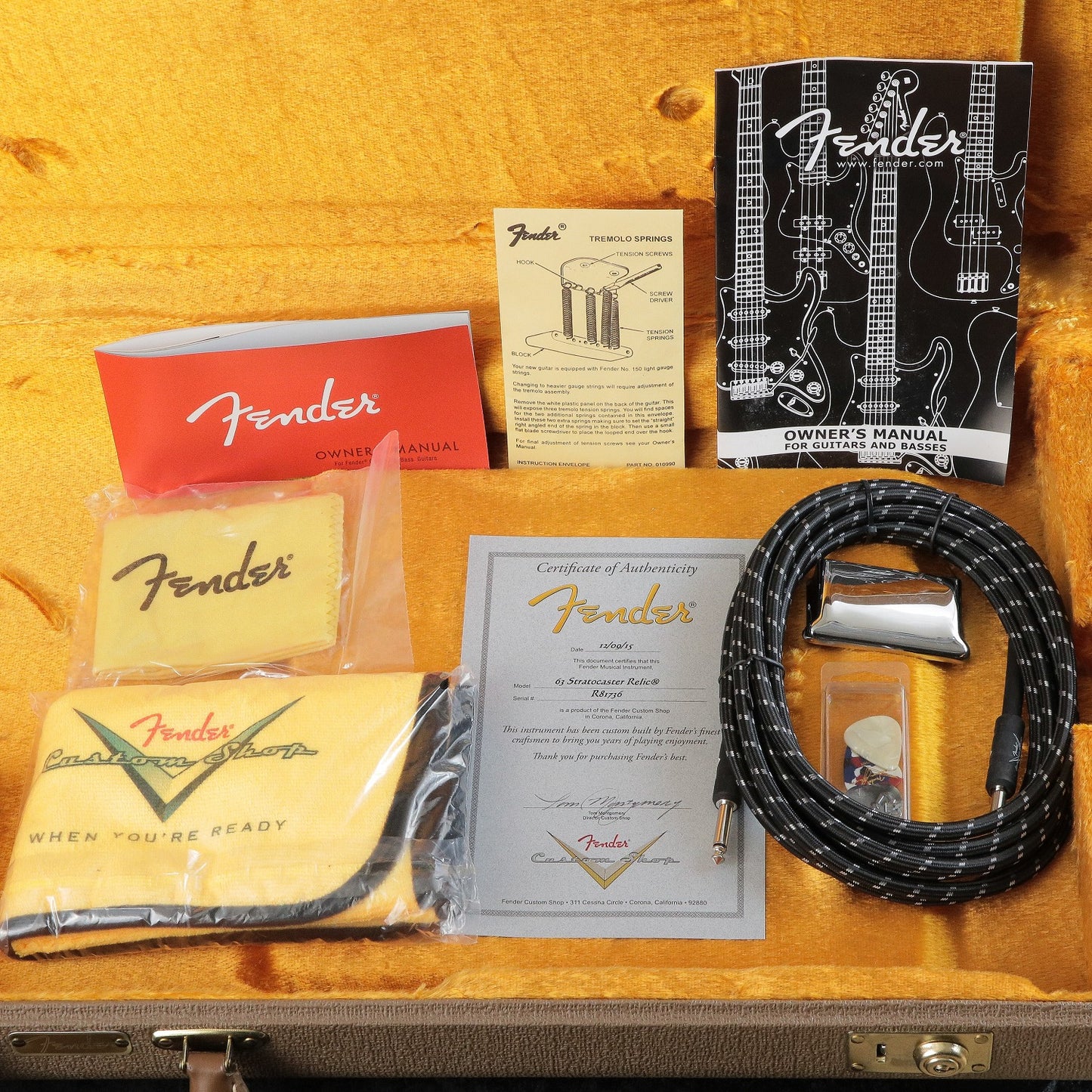 [SN R81736] USED Fender Custom Shop / 1963 Stratocaster Relic Black [03]
