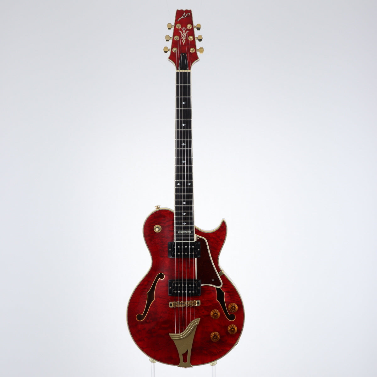 [SN 211015] USED Aria Custom Shop AP / PE-02 Semi Hollow Quilt Maple Top Red [20]