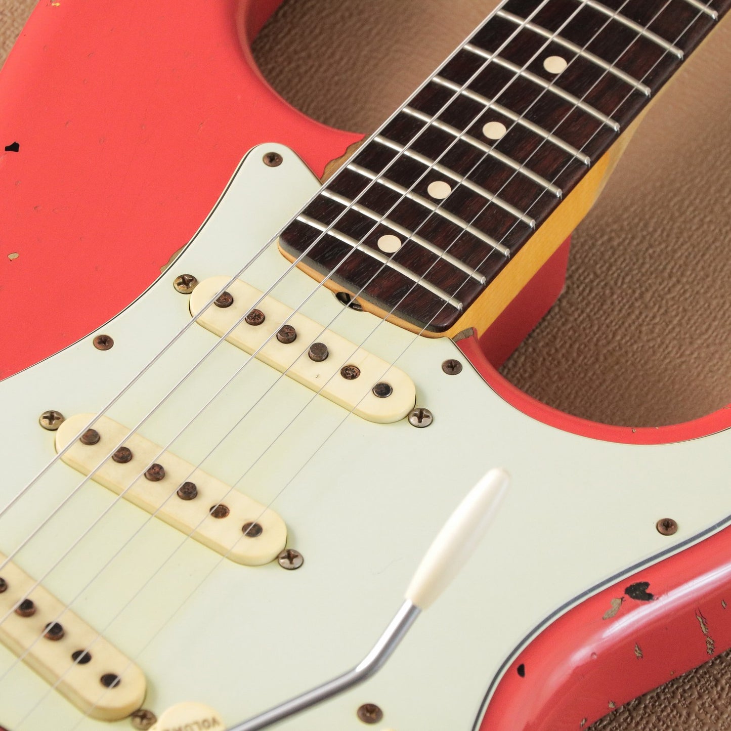 [SN R75057] USED FenderCustomShop / Michael Landau 1963 Relic Stratocaster Fiesta Red over 3-Tone Sunburst [03]