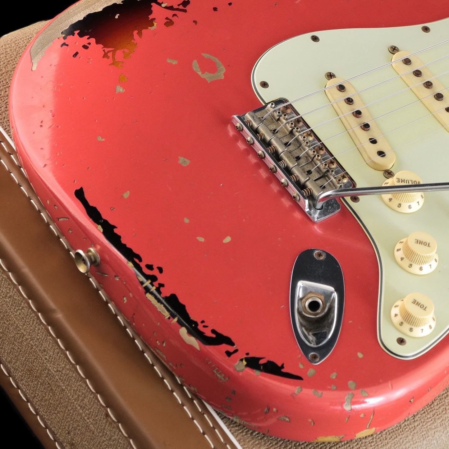 [SN R75057] USED FenderCustomShop / Michael Landau 1963 Relic Stratocaster Fiesta Red over 3-Tone Sunburst [03]