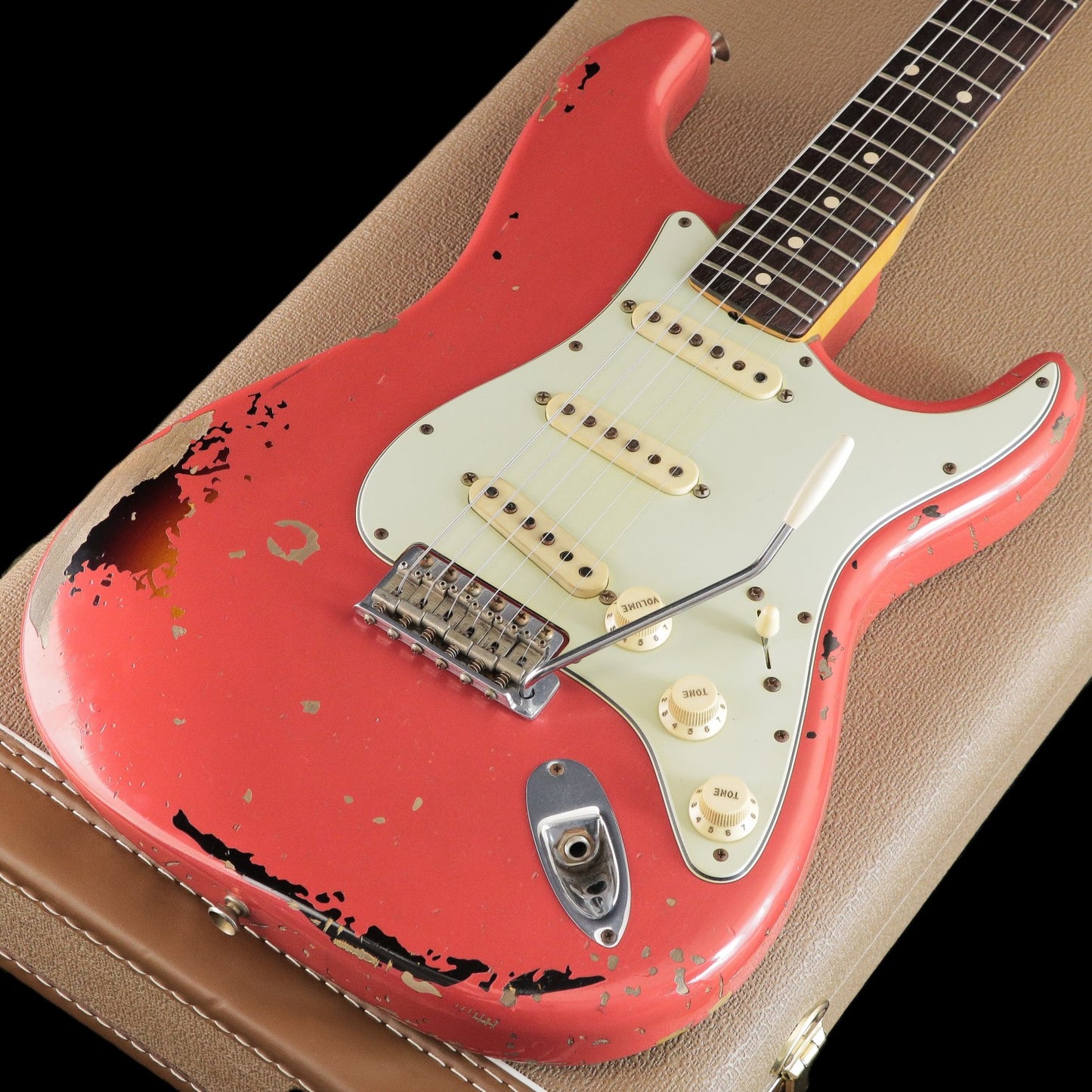 [SN R75057] USED FenderCustomShop / Michael Landau 1963 Relic Stratocaster Fiesta Red over 3-Tone Sunburst [03]