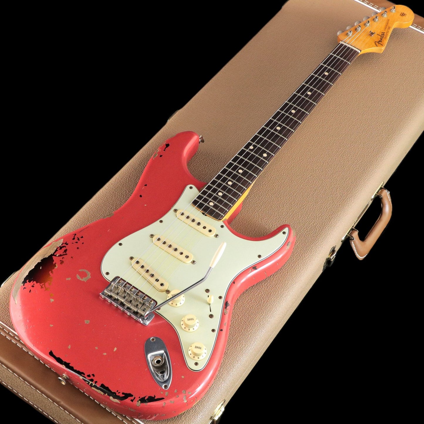 [SN R75057] USED FenderCustomShop / Michael Landau 1963 Relic Stratocaster Fiesta Red over 3-Tone Sunburst [03]