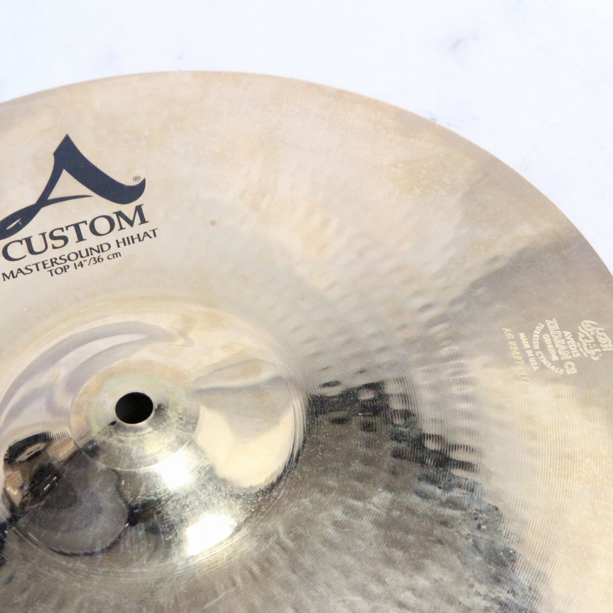 USED ZILDJIAN / A.Custom 14" 1030/1244g Mastersound Hihat Pair Hi Hat Cymbal [08]