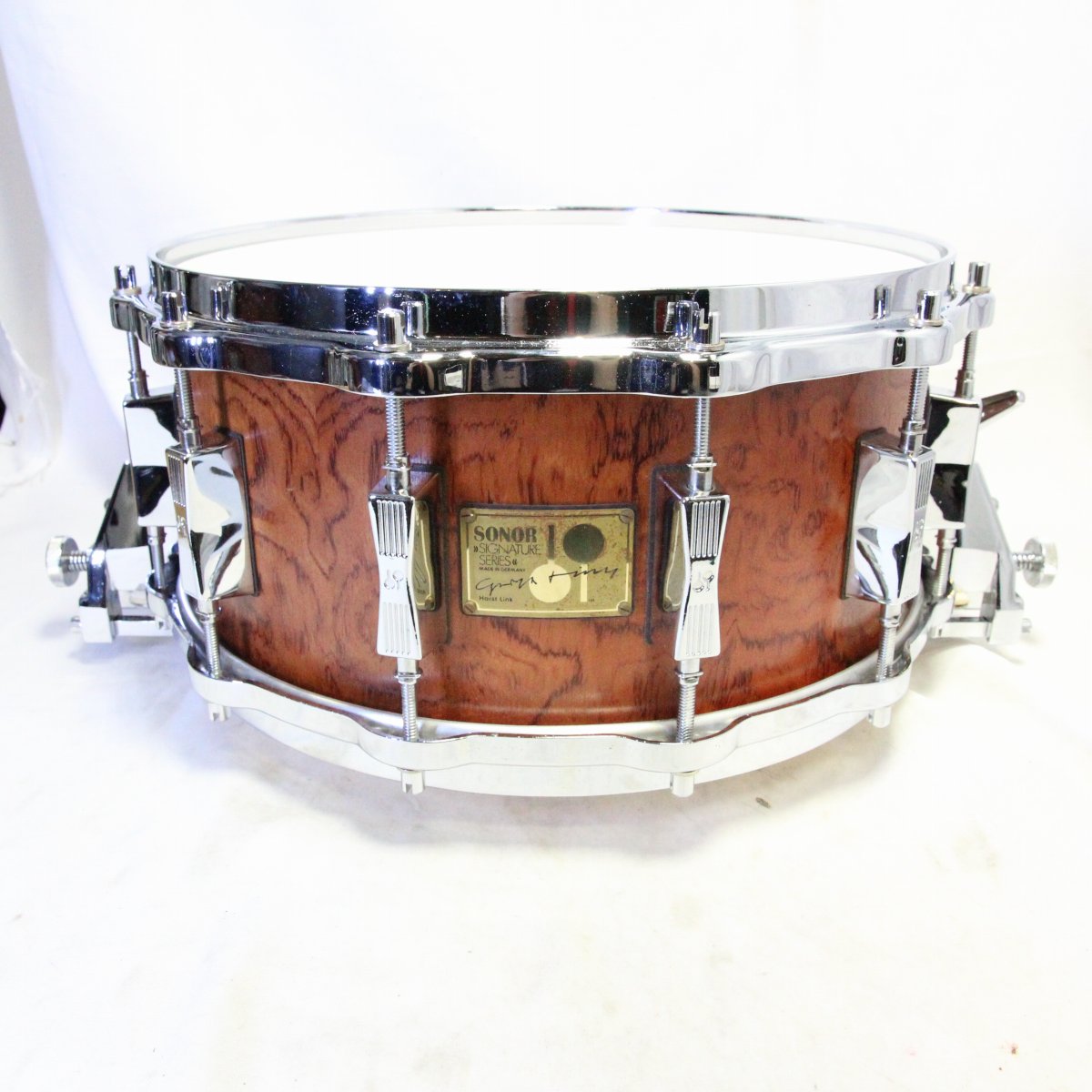 USED SONOR / HLD-581RH 14x6.5 Signature Series signature snare drum with case [08]