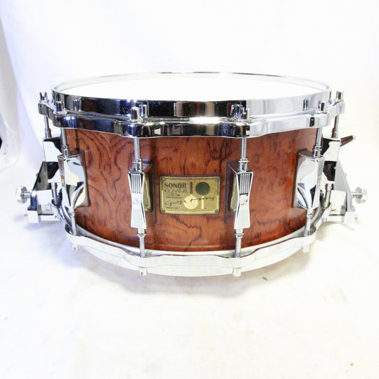 USED SONOR / HLD-581RH 14x6.5 Signature Series signature snare drum with case [08]