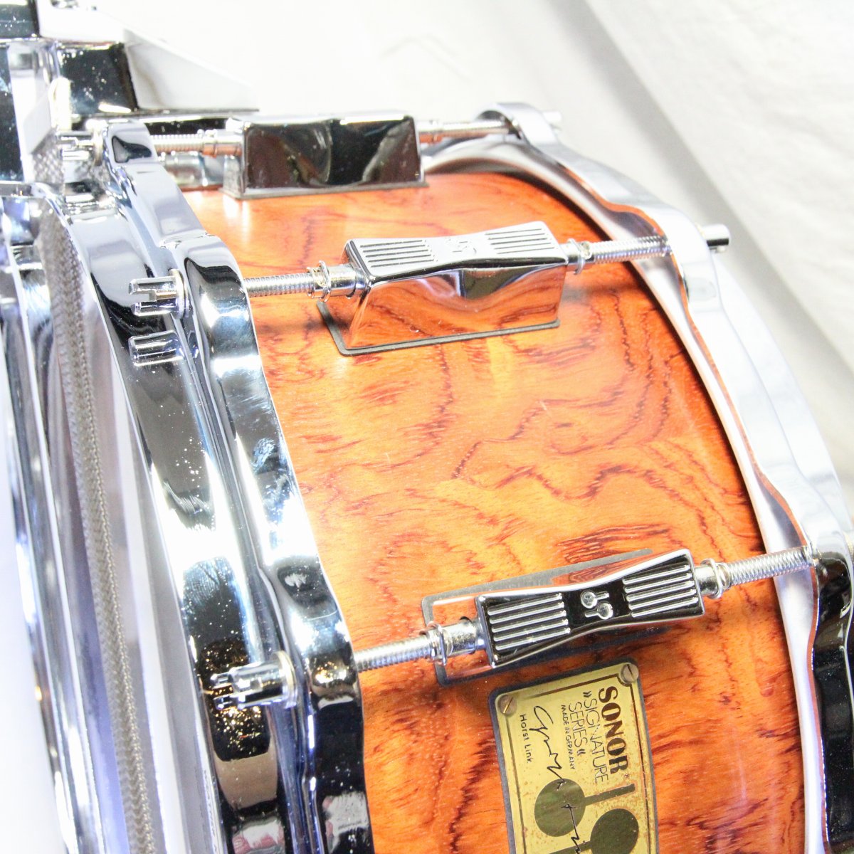 USED SONOR / HLD-581RH 14x6.5 Signature Series signature snare drum with case [08]
