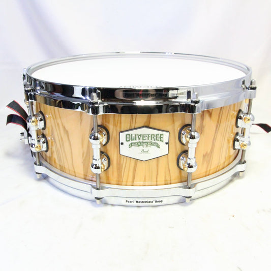 USED PEARL / OL1455S/C Olive Tree 14x5.5 Snare Drum with hard case [08]