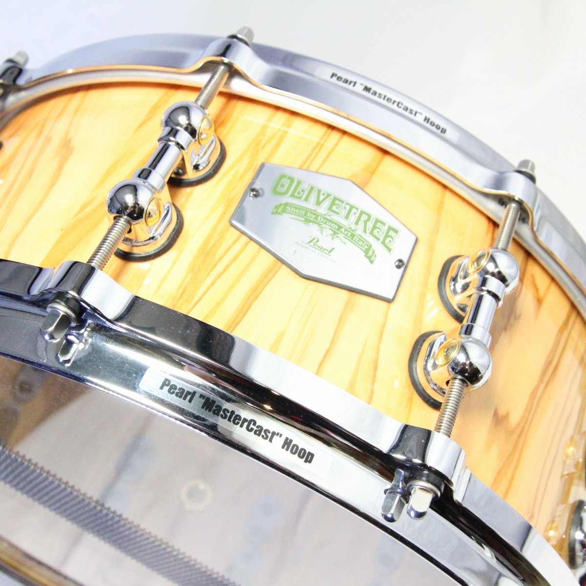USED PEARL / OL1455S/C Olive Tree 14x5.5 Snare Drum with hard case [08]