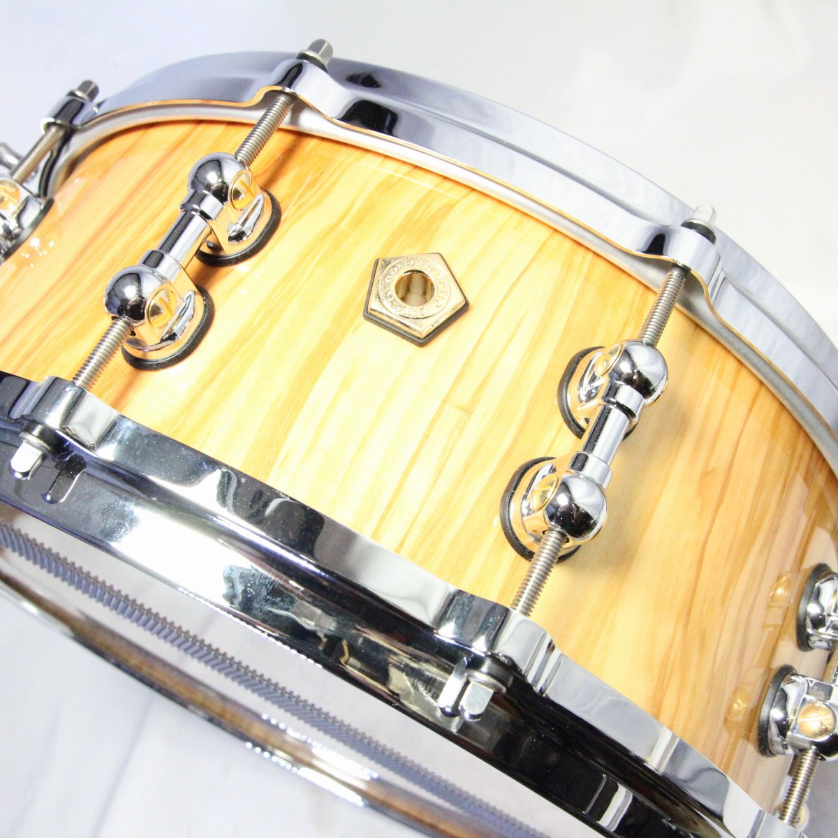 USED PEARL / OL1455S/C Olive Tree 14x5.5 Snare Drum with hard case [08]