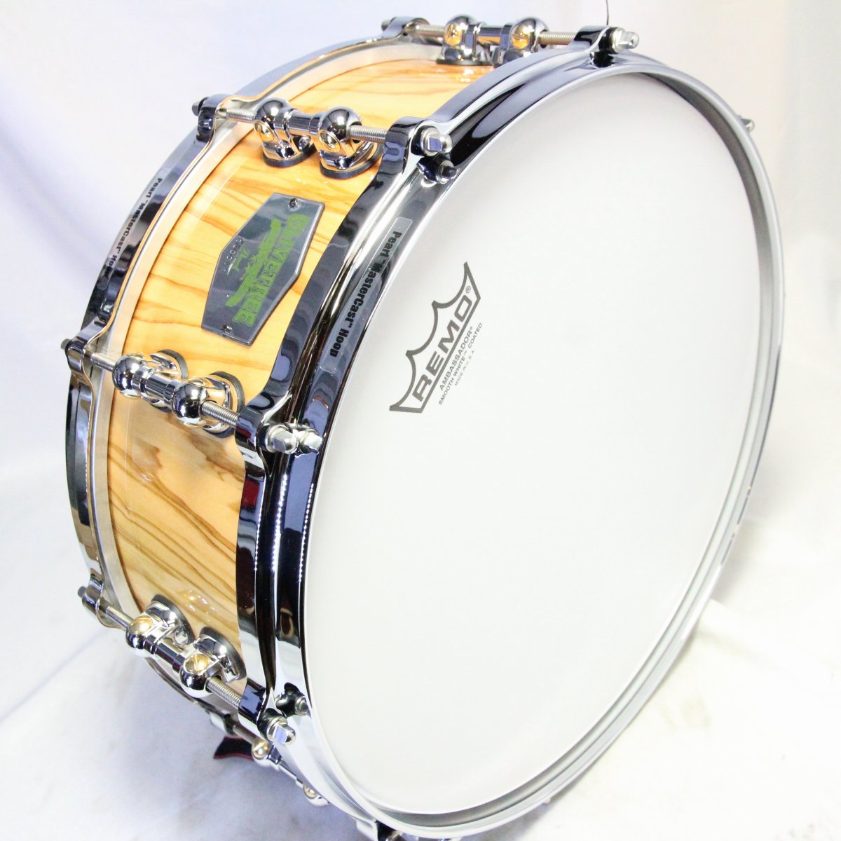 USED PEARL / OL1455S/C Olive Tree 14x5.5 Snare Drum with hard case [08]