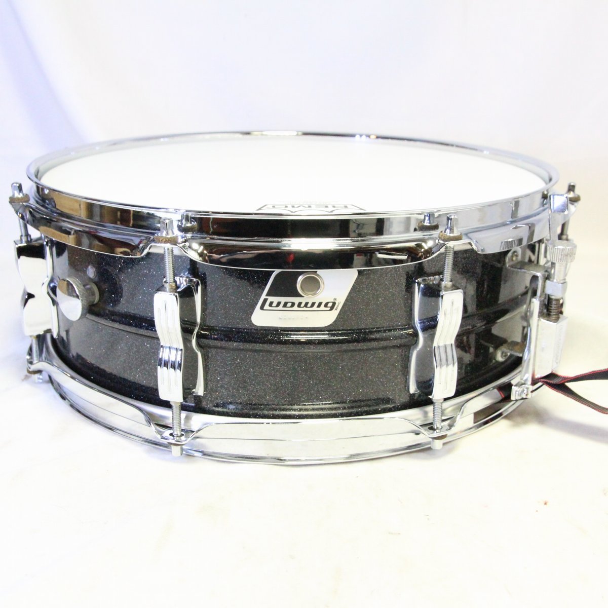 USED LUDWIG / LM404 Acrolite 14x5 Black Galaxy Acrolite Snare Drum [08]