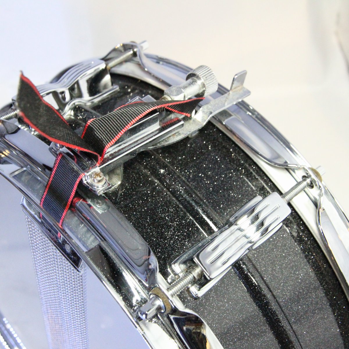USED LUDWIG / LM404 Acrolite 14x5 Black Galaxy Acrolite Snare Drum [08]