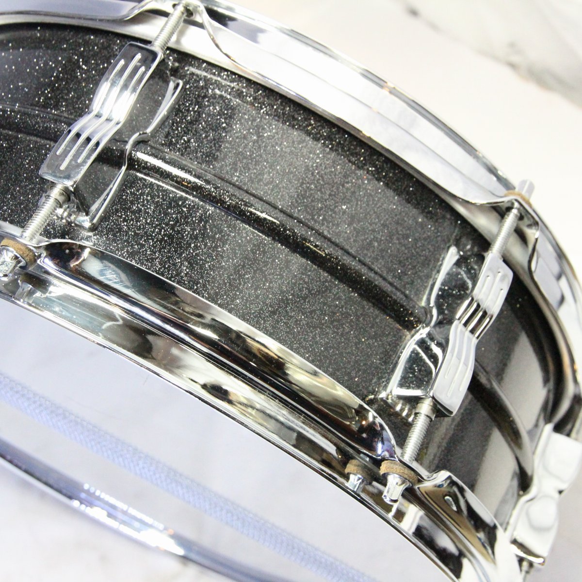 USED LUDWIG / LM404 Acrolite 14x5 Black Galaxy Acrolite Snare Drum [08]