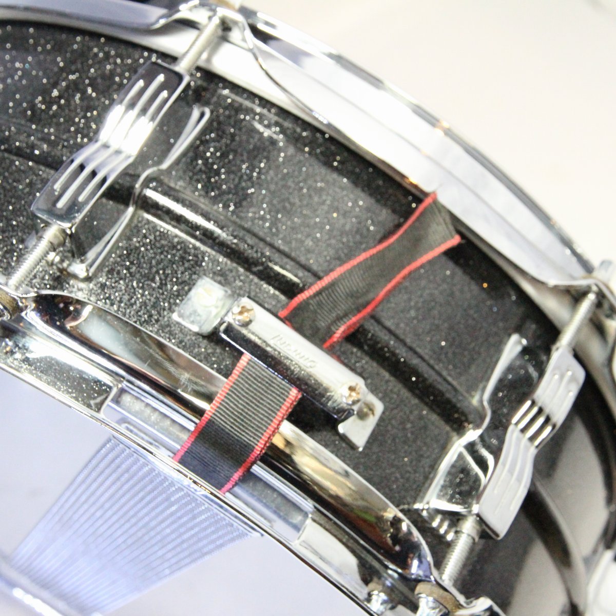 USED LUDWIG / LM404 Acrolite 14x5 Black Galaxy Acrolite Snare Drum [08]