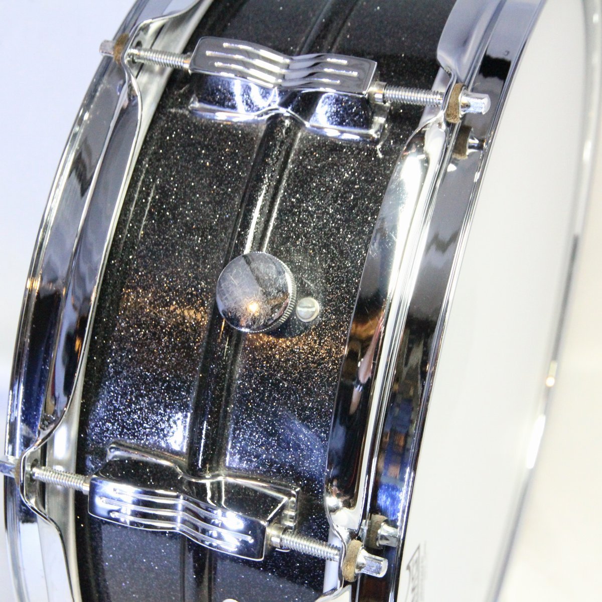 USED LUDWIG / LM404 Acrolite 14x5 Black Galaxy Acrolite Snare Drum [08]