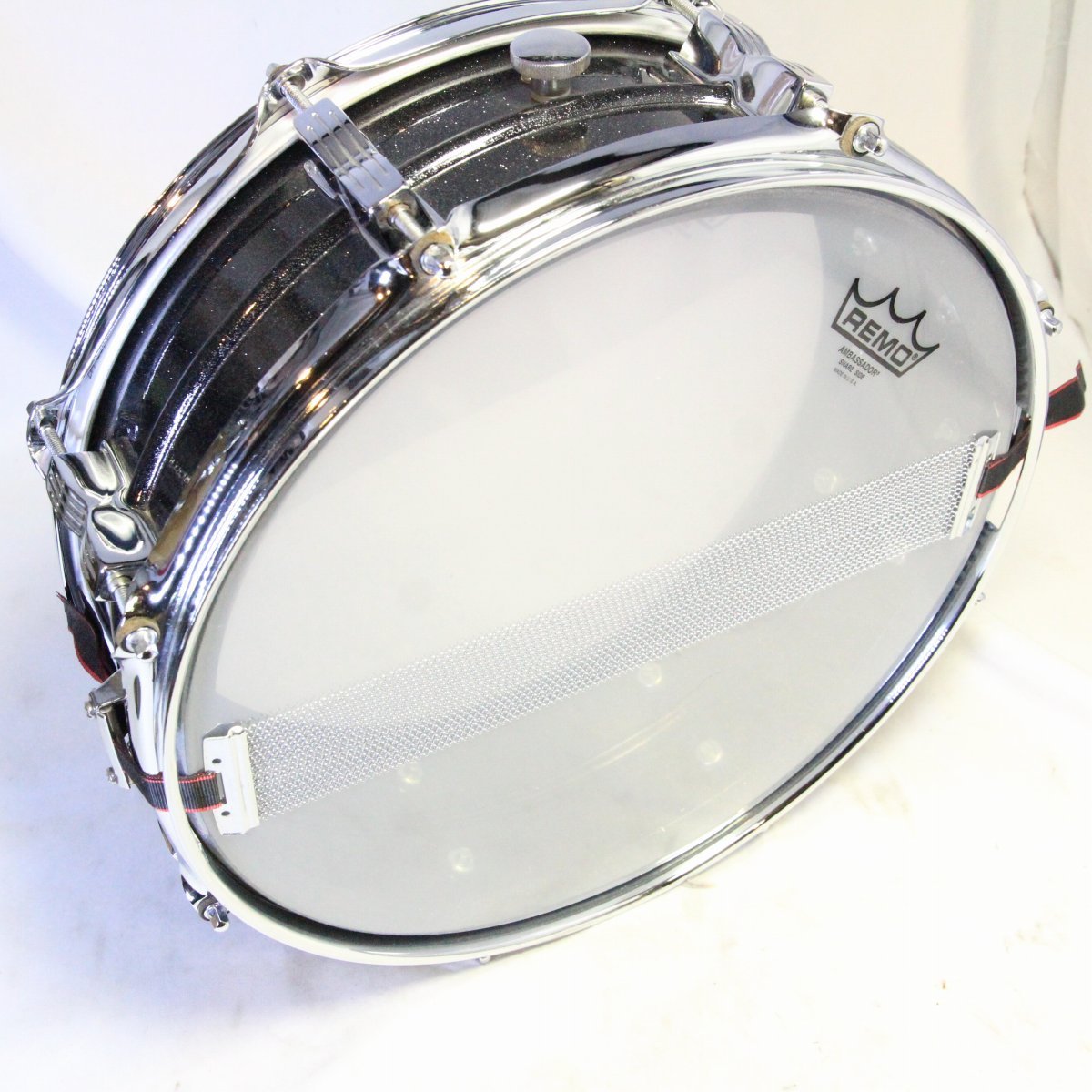 USED LUDWIG / LM404 Acrolite 14x5 Black Galaxy Acrolite Snare Drum [08]