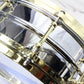 USED LUDWIG / LB400BBTM 14 x 5 COB RADIC chrome over brass snare drum [08]