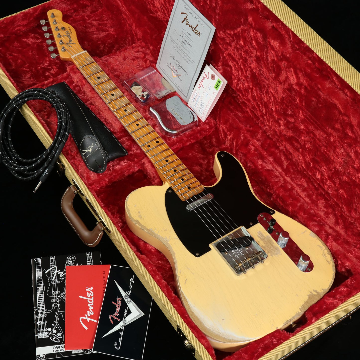 [SN R15778] USED Fender Custom Shop / 1951 Heavy Relic Telecaster Maple Fingerboard Faded Nocaster Blonde [3.36kg/2016] [08]