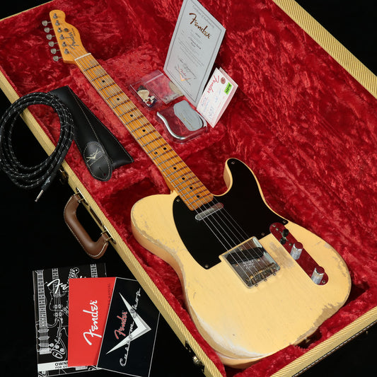 [SN R15778] USED Fender Custom Shop / 1951 Heavy Relic Telecaster Maple Fingerboard Faded Nocaster Blonde [3.36kg/2016] [08]