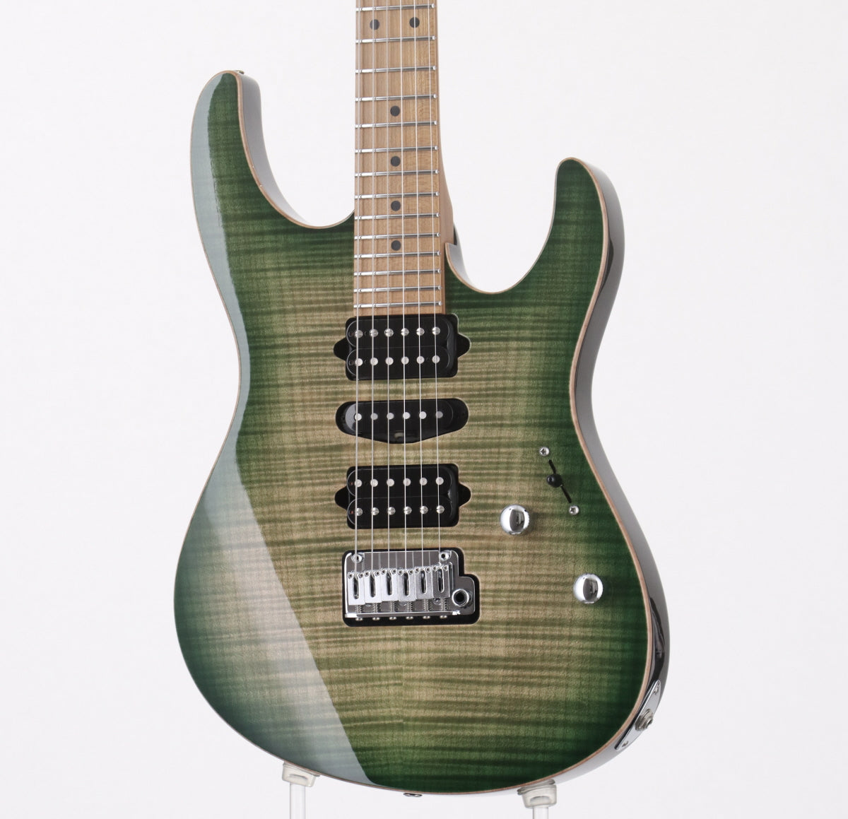 [SN 57332] USED SUHR / J Select Modern Roasted Faded Trans Green Burst [03]