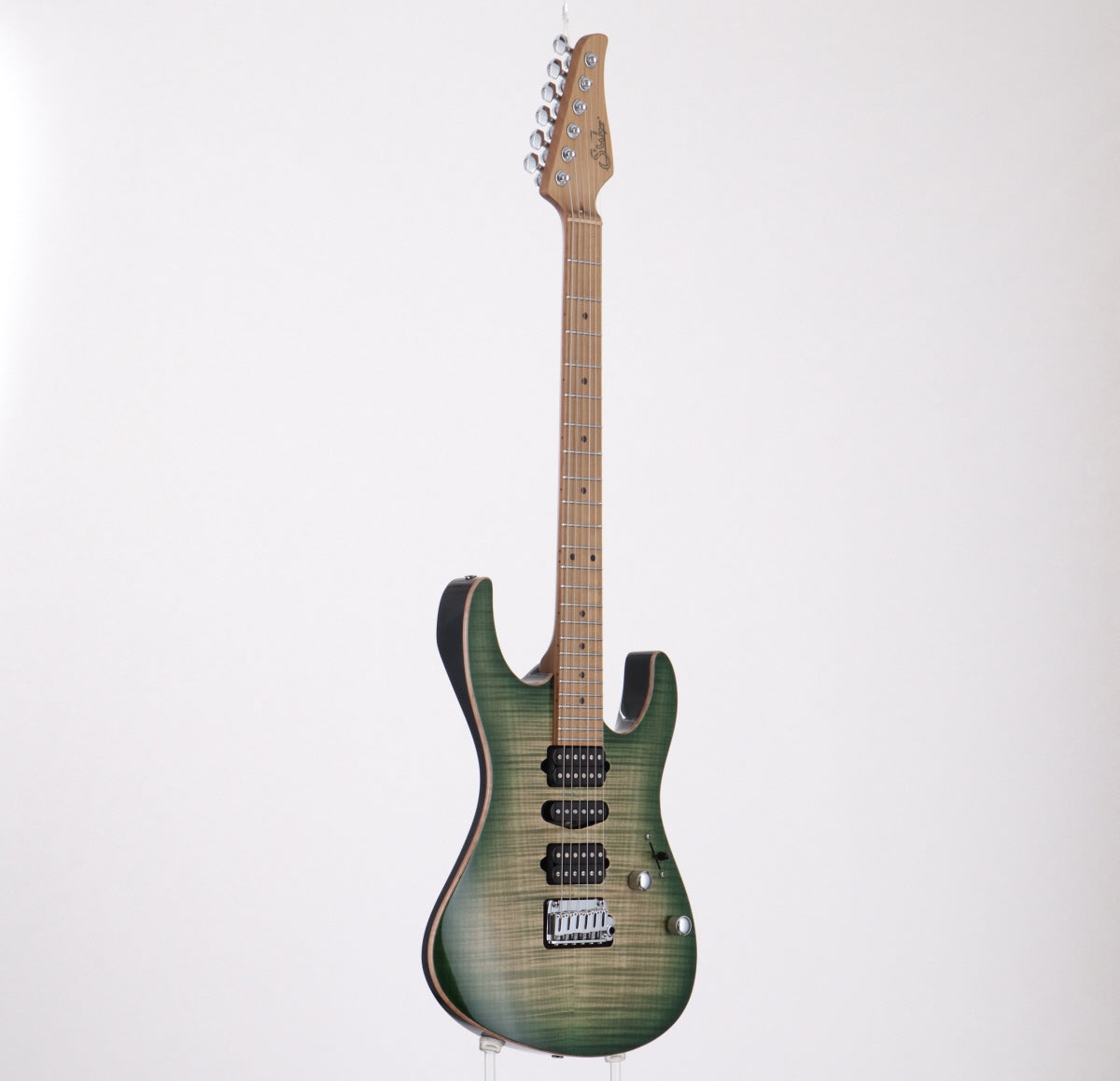[SN 57332] USED SUHR / J Select Modern Roasted Faded Trans Green Burst [03]