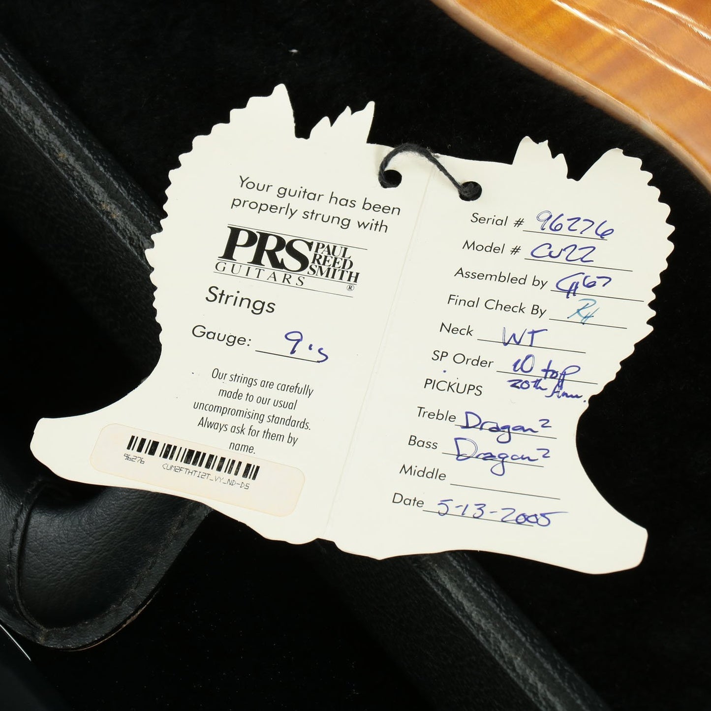 [SN 5 96276] USED Paul Reed Smith (PRS) / 20th Anniversary Custom 22 10Top Vintage Yellow w/DragonII PU [3.39kg] [08]