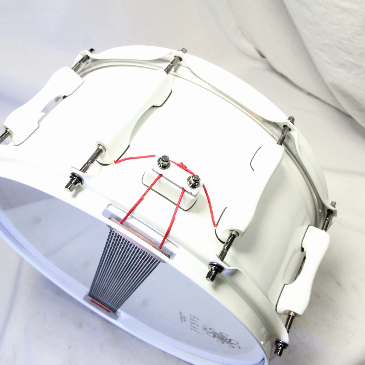 USED SAKAE / SDM1465BR/WHT 14x6.5 Limited WHITE BRASS SAKAE BRASS Snare Drum [08]