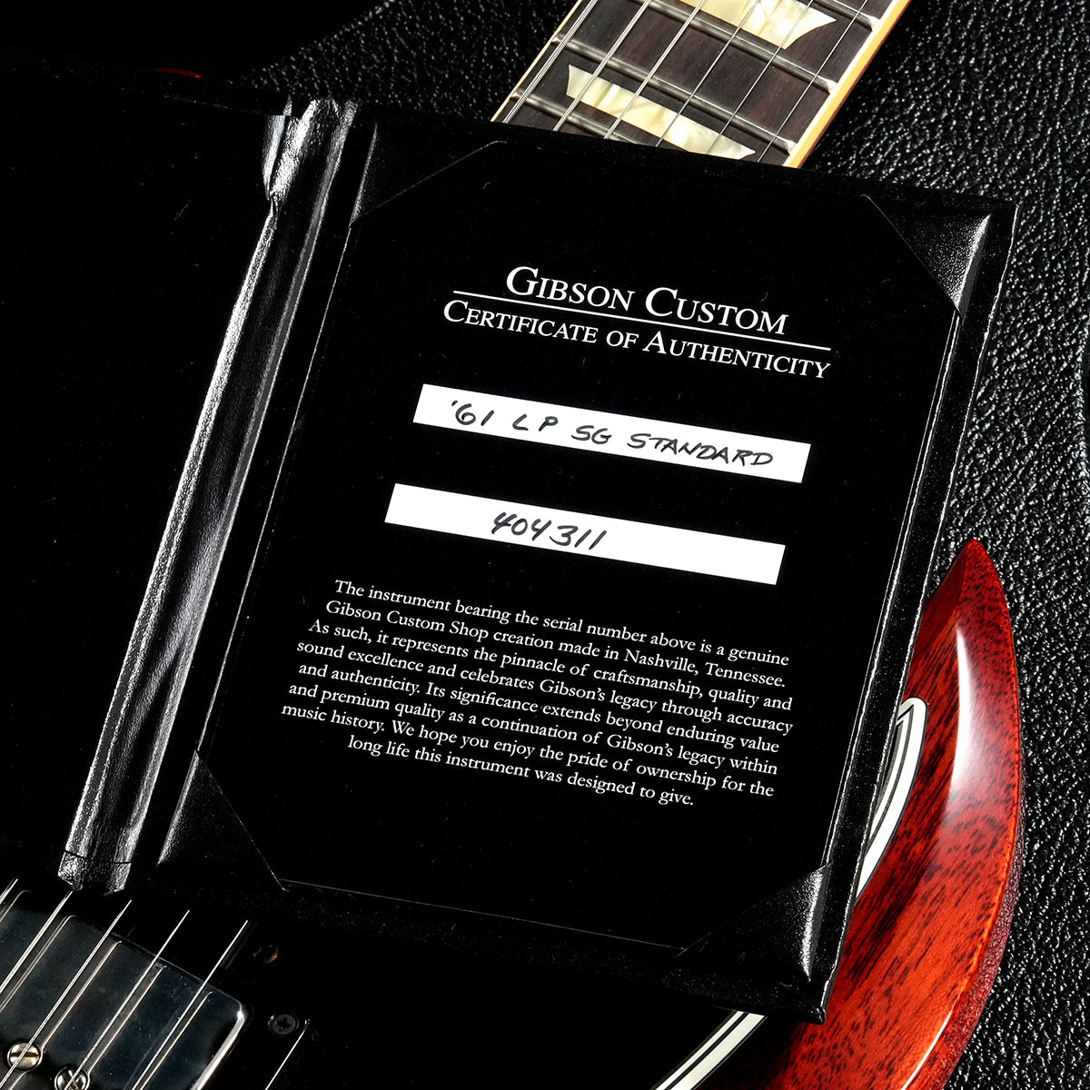 [SN 404311] USED Gibson Custom Shop / Historic Collection 1961 LP SG Standard Reissue Stop Bar VOS Cherry Red [05]