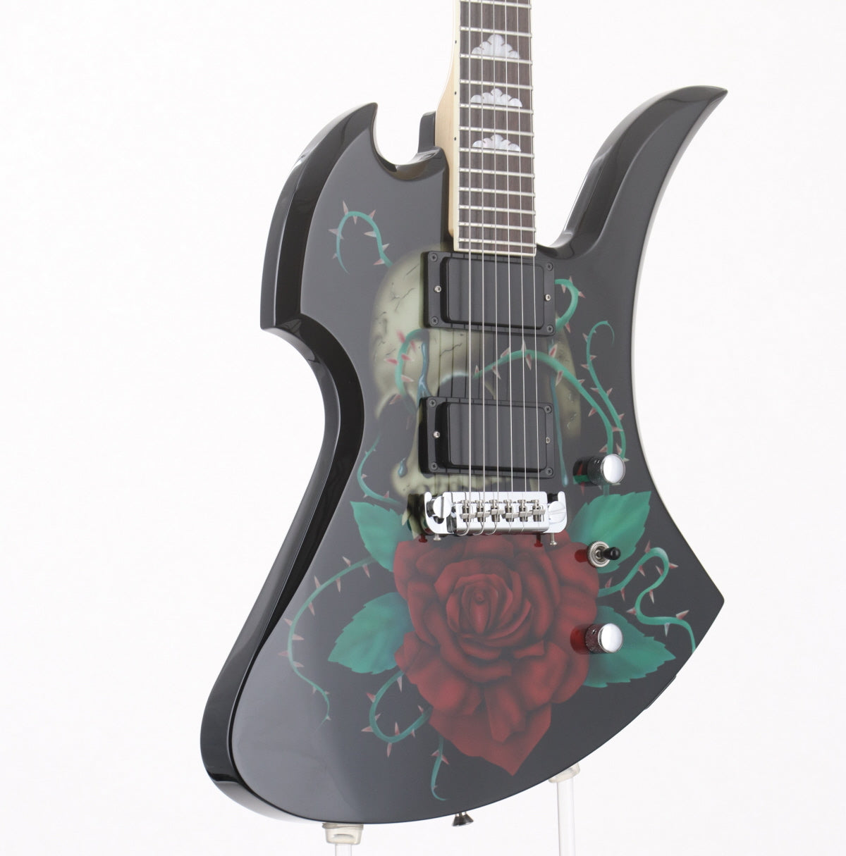 USED FERNANDES / MG-160R Rose &amp; Skull Graphic on Black [03]