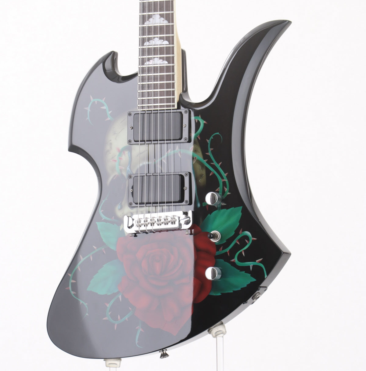 USED FERNANDES / MG-160R Rose &amp; Skull Graphic on Black [03]