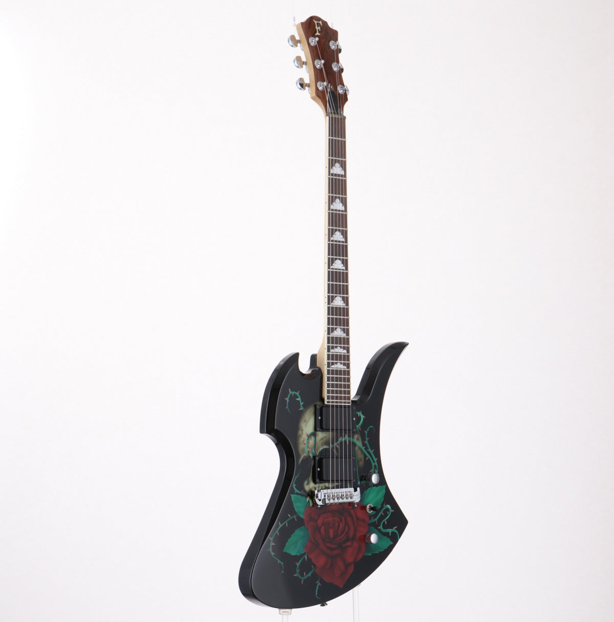 USED FERNANDES / MG-160R Rose &amp; Skull Graphic on Black [03]