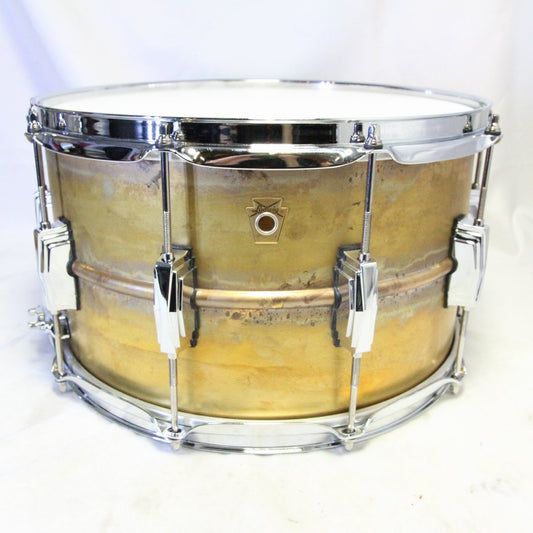 USED LUDWIG / LB484R Raw Brass Phonic 14x8" Snare Drum [08]