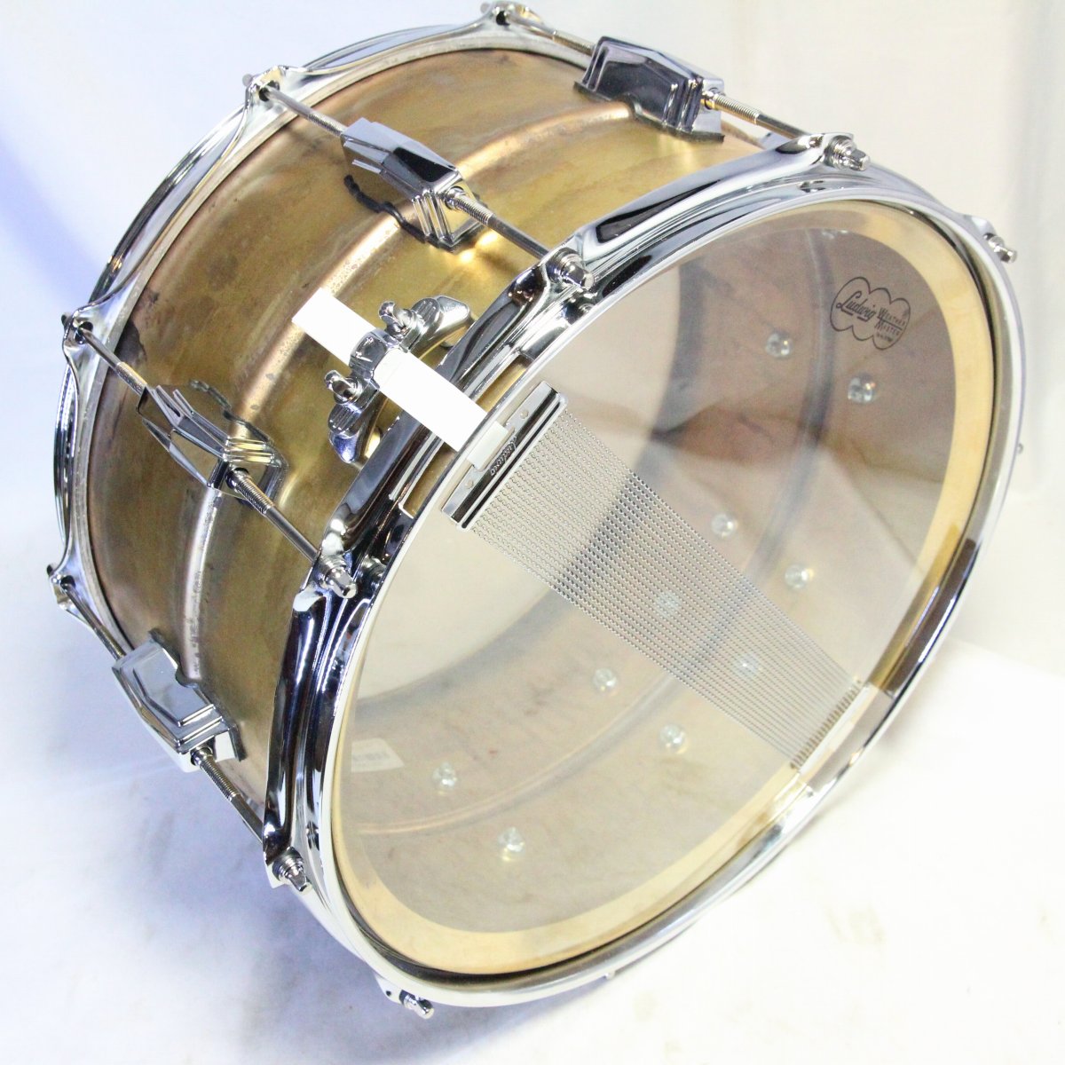 USED LUDWIG / LB484R Raw Brass Phonic 14x8" Snare Drum [08]