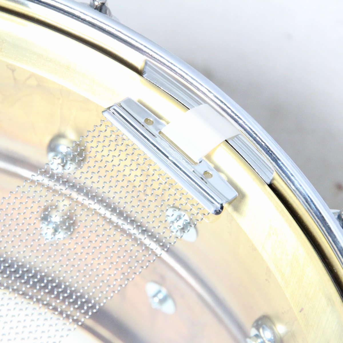 USED LUDWIG / LB484R Raw Brass Phonic 14x8" Snare Drum [08]
