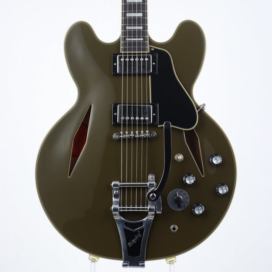 [SN 22121510389] USED Epiphone / Shinichi Ubukata ES-355 Custom V2 Olive Drab [12]