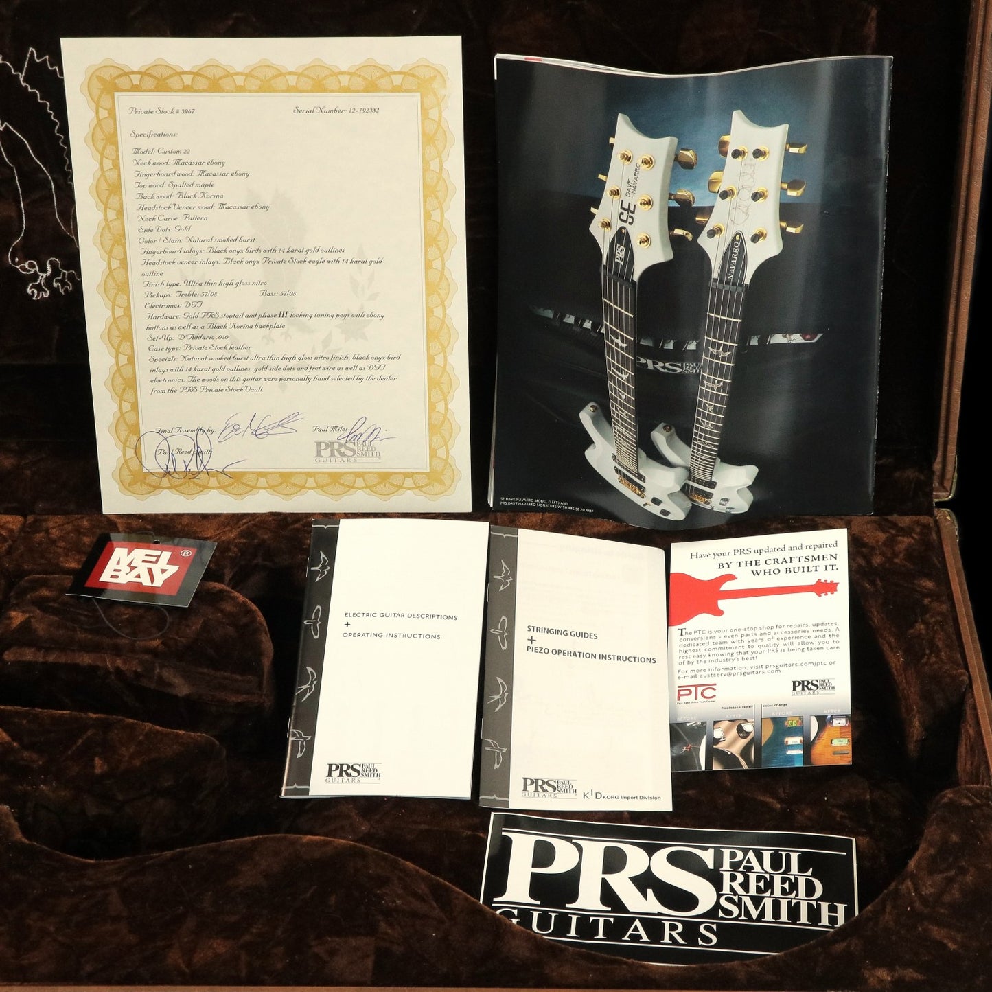 [SN 12-192382] USED Paul Reed Smith (PRS) / Private Stock #3967 Custom 22 Natural Smoked Burst [03]