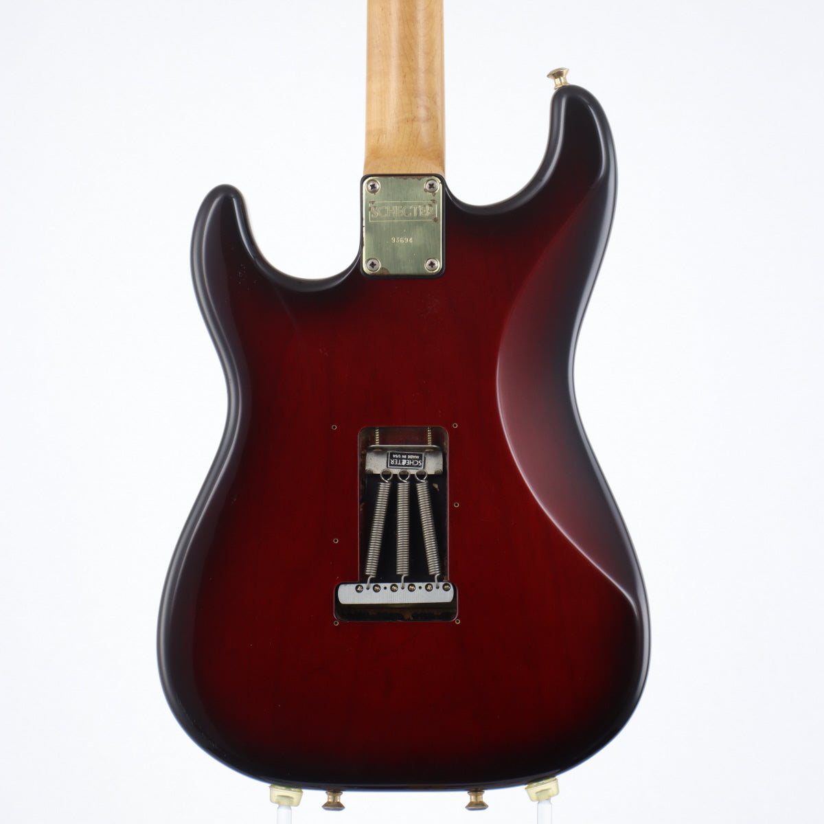[SN 93694] USED schecter / ST-TYPE 1990s Red Burst [12]