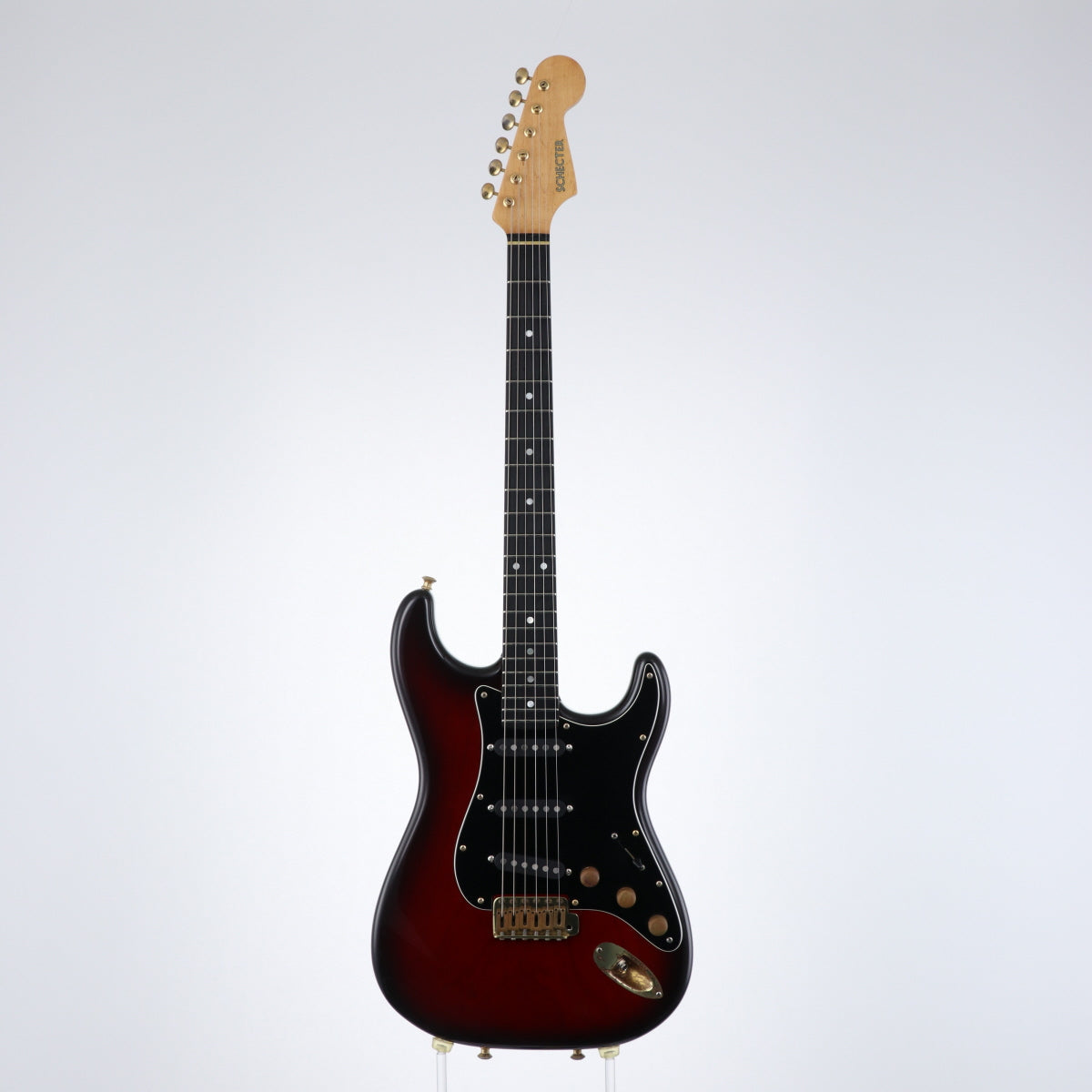 [SN 93694] USED schecter / ST-TYPE 1990s Red Burst [12]