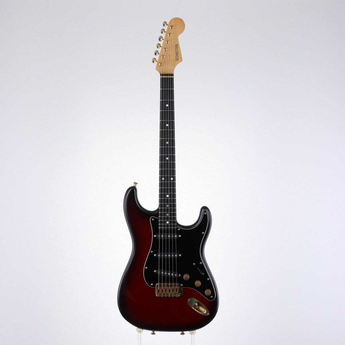 [SN 93694] USED schecter / ST-TYPE 1990s Red Burst [12]