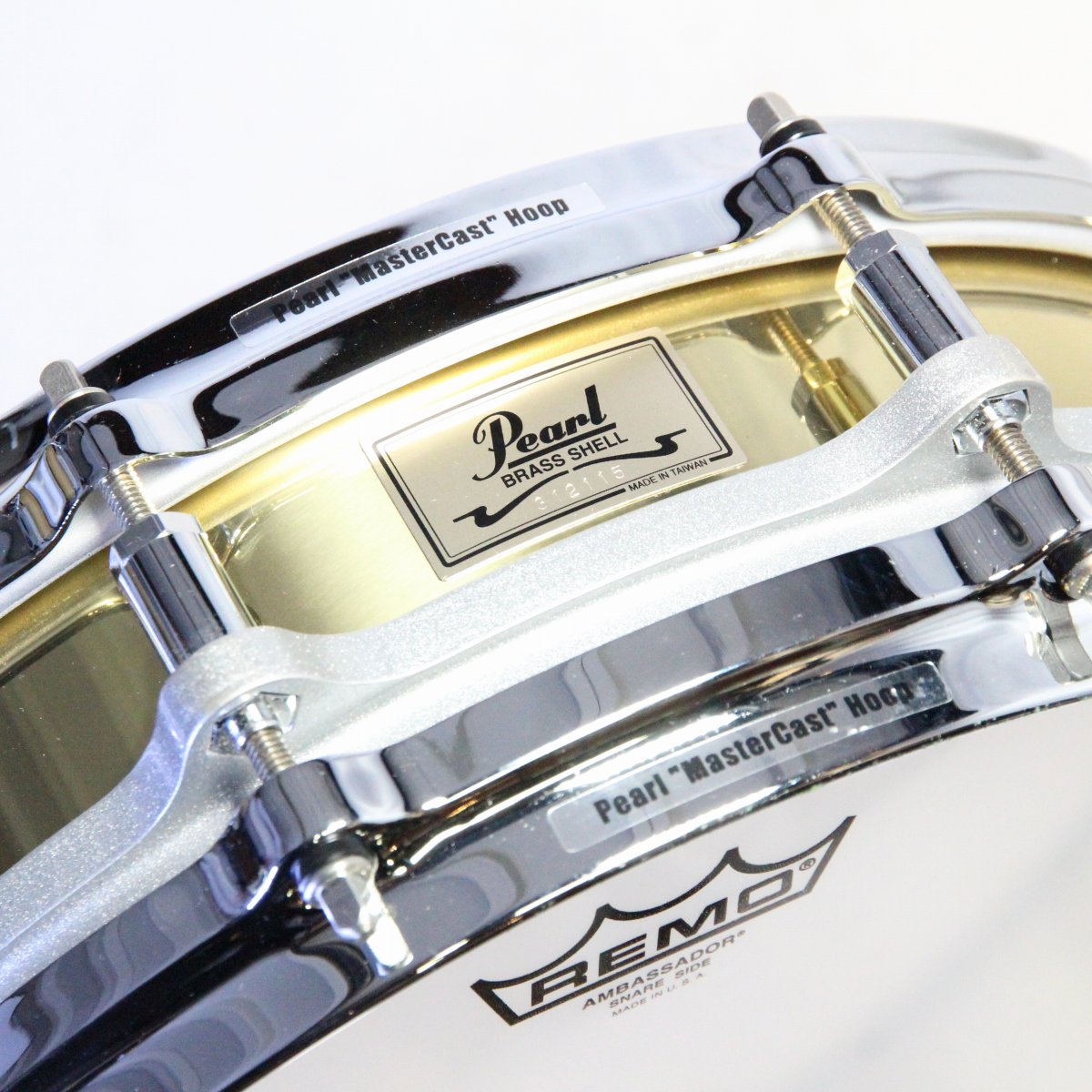 USED PEARL / B-9114P 14x3.5 Flee Floating Brass Piccolo Pearl Snare Drum [08]